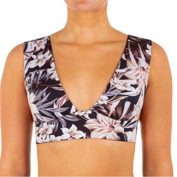 NWT Hurley HAWAIIANA WIDE STRAP TOP BIKINI SWIM tropical Hawaiian print beach - Picture 7 of 15